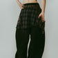 shirt wrap denim pants/black - KNUTH MARF