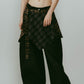 shirt wrap denim pants/black - KNUTH MARF