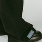 shirt wrap denim pants/black - KNUTH MARF