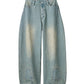 shirt wrap denim pants/black,blue - KNUTH MARF