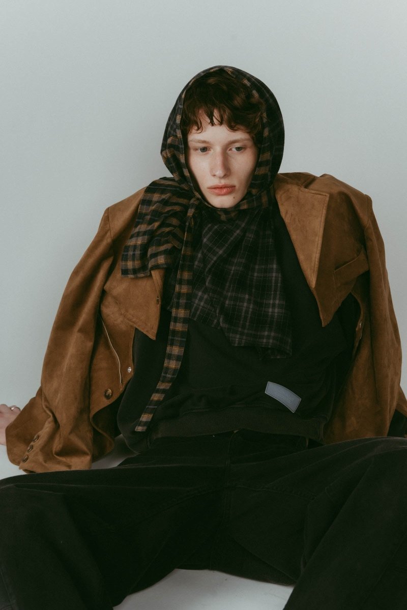 shirt wrap denim pants/blue - KNUTH MARF