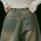 shirt wrap denim pants/blue - KNUTH MARF