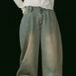 shirt wrap denim pants/blue - KNUTH MARF
