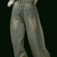 shirt wrap denim pants/blue - KNUTH MARF