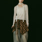 shirt wrap denim pants/blue - KNUTH MARF