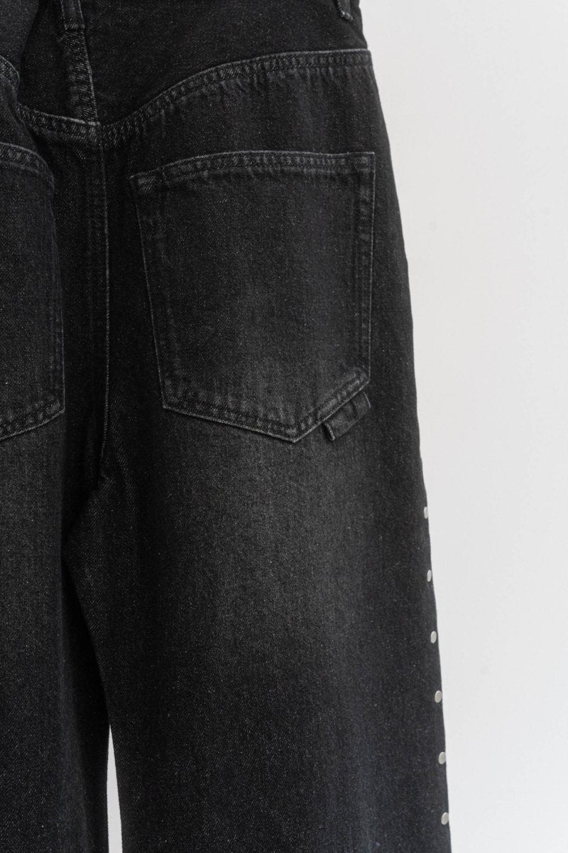 side line studs denim/2color - KNUTH MARF