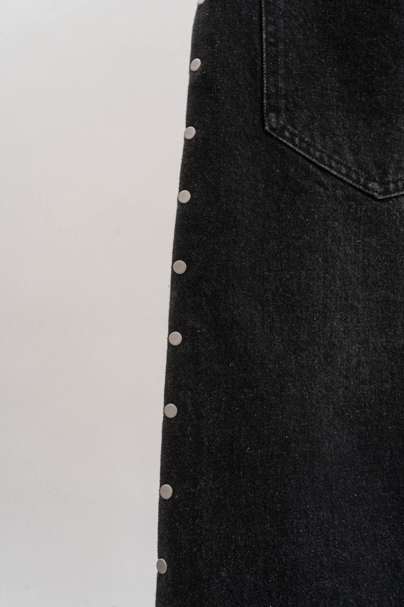 side line studs denim/2color - KNUTH MARF