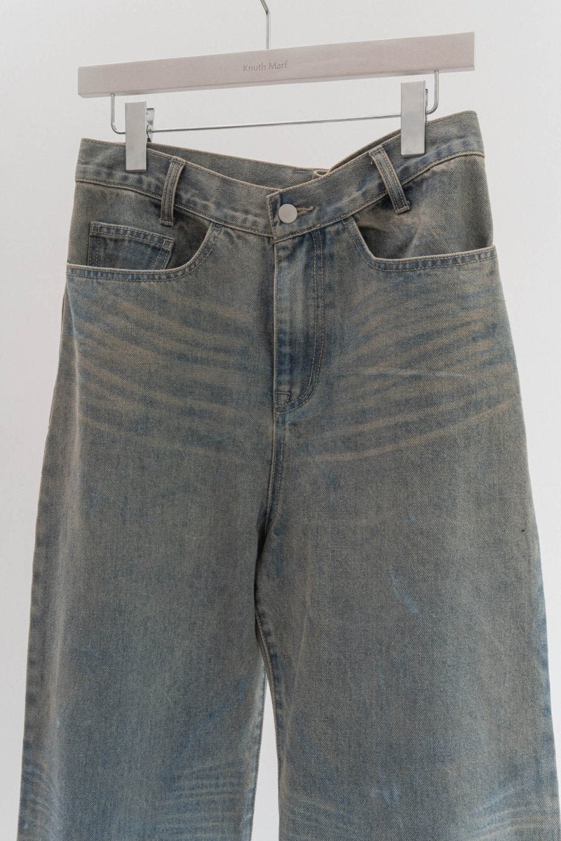 side line studs denim/2color - KNUTH MARF