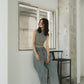 side line studs denim(unisex)/2color - KNUTH MARF