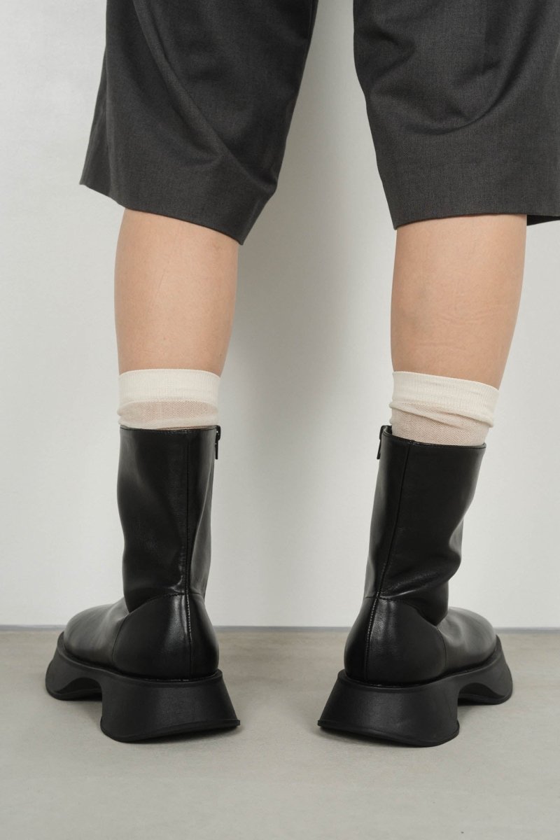 skinny platform boots/black - KNUTH MARF