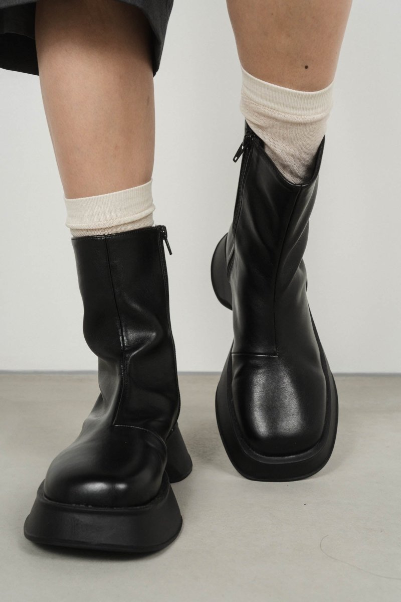 skinny platform boots/black - KNUTH MARF