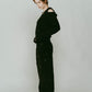 slim hooded knit/black - KNUTH MARF
