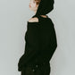slim hooded knit/black - KNUTH MARF