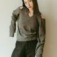 slim hooded knit/gray - KNUTH MARF