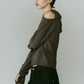 slim hooded knit/gray - KNUTH MARF