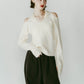 slim hooded knit/white - KNUTH MARF