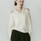 slim hooded knit/white - KNUTH MARF