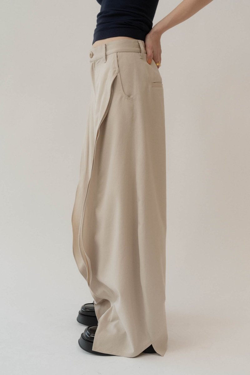 slit deformed pants(unisex)/3color - KNUTH MARF