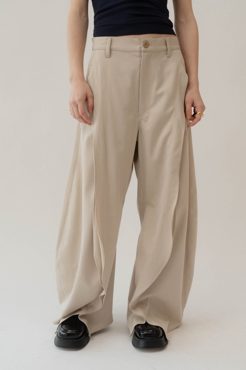 slit deformed pants(unisex)/3color - KNUTH MARF