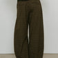 slit deformed pants(unisex)/checkblack - KNUTH MARF