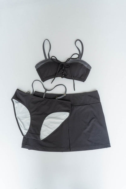 slit skirt swim wear/3color - KNUTH MARF