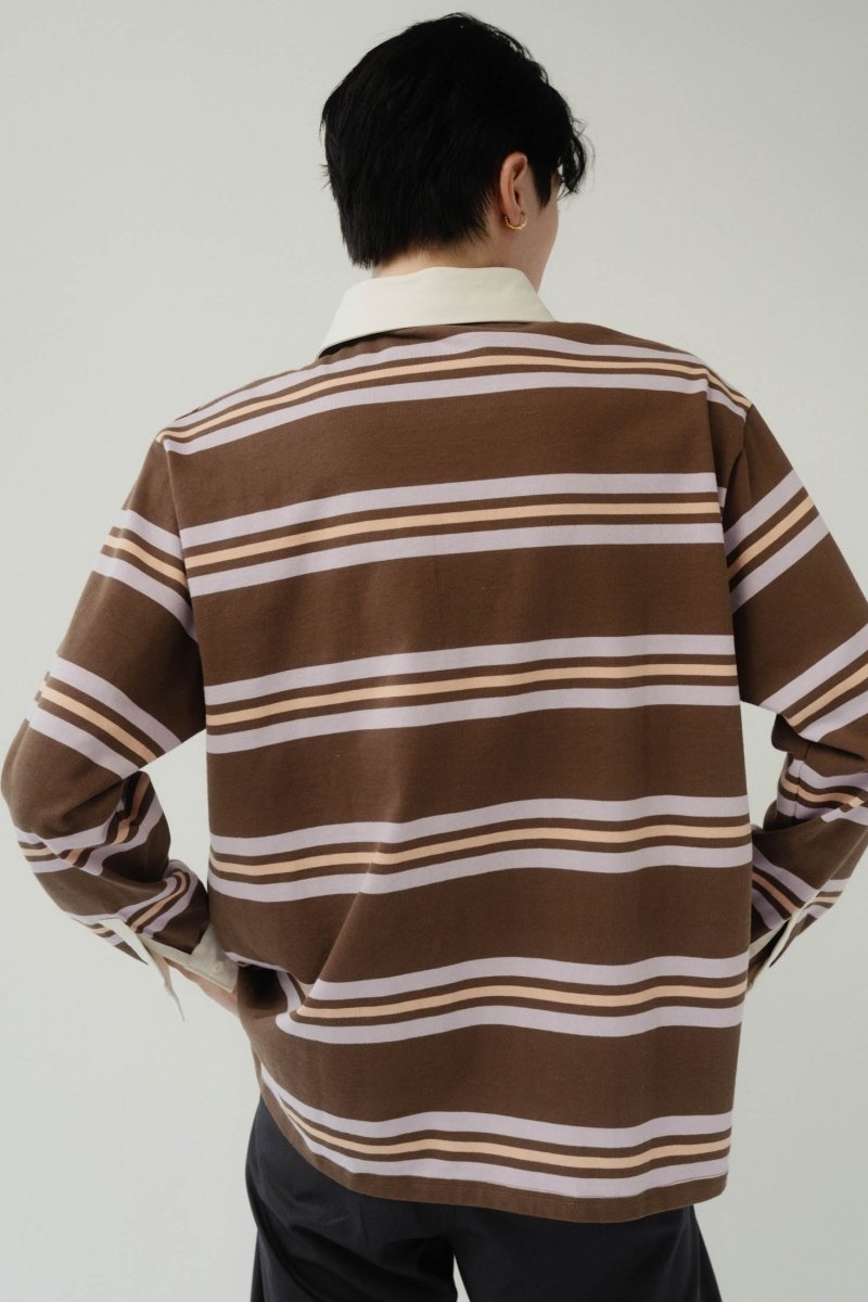 spring rugger shirt(unisex)/brownpink - KNUTH MARF