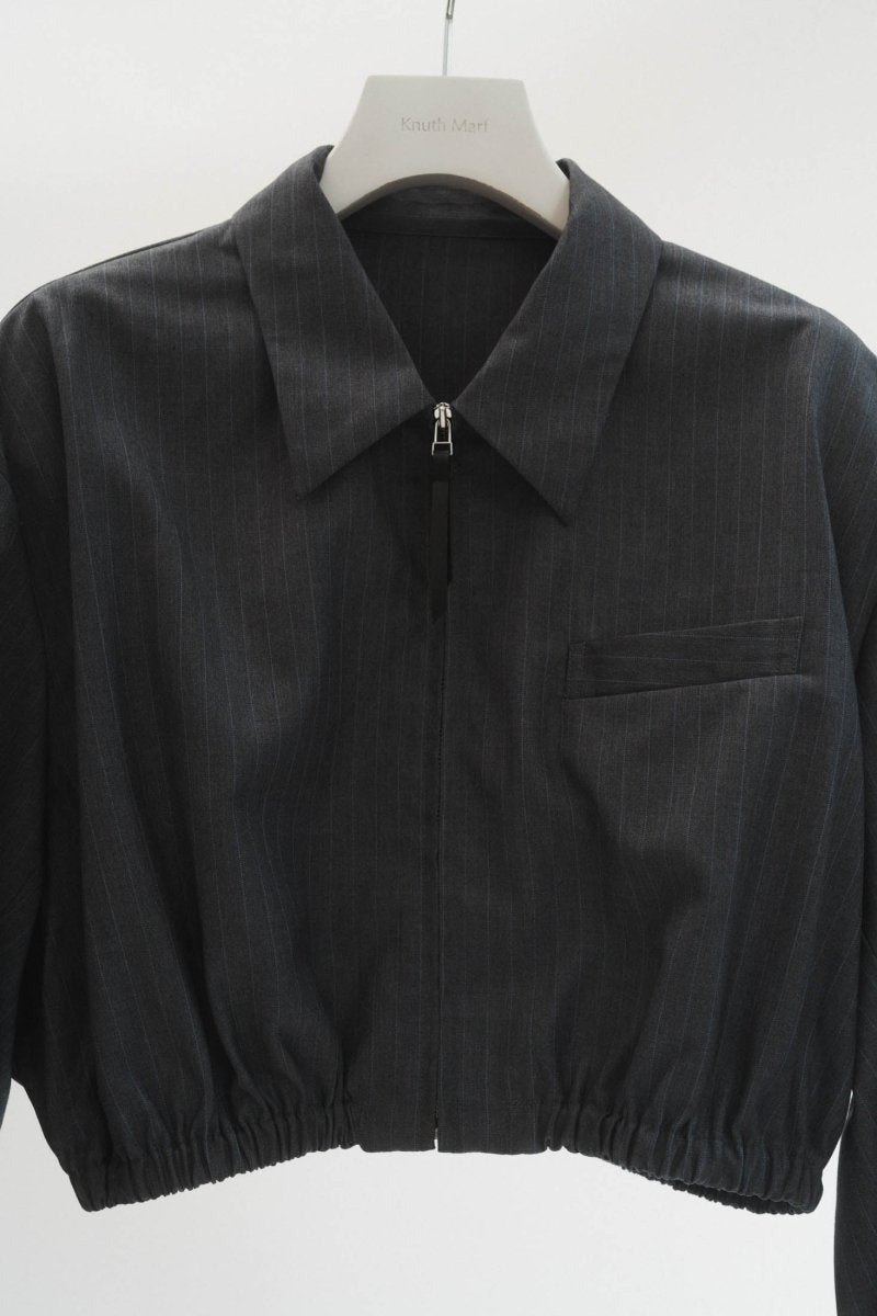 stripe shirt blouson/2color - KNUTH MARF