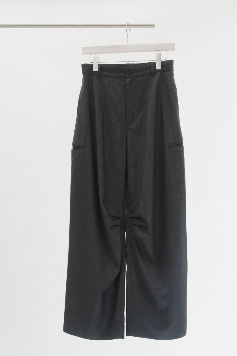 stripe unique slacks pants/2color - KNUTH MARF