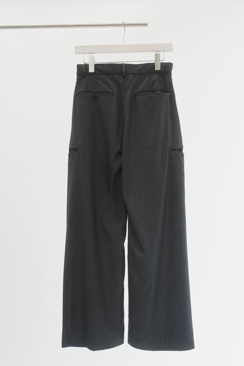 stripe unique slacks pants/2color - KNUTH MARF