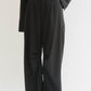 stripe unique slacks pants(unisex)/2color - KNUTH MARF