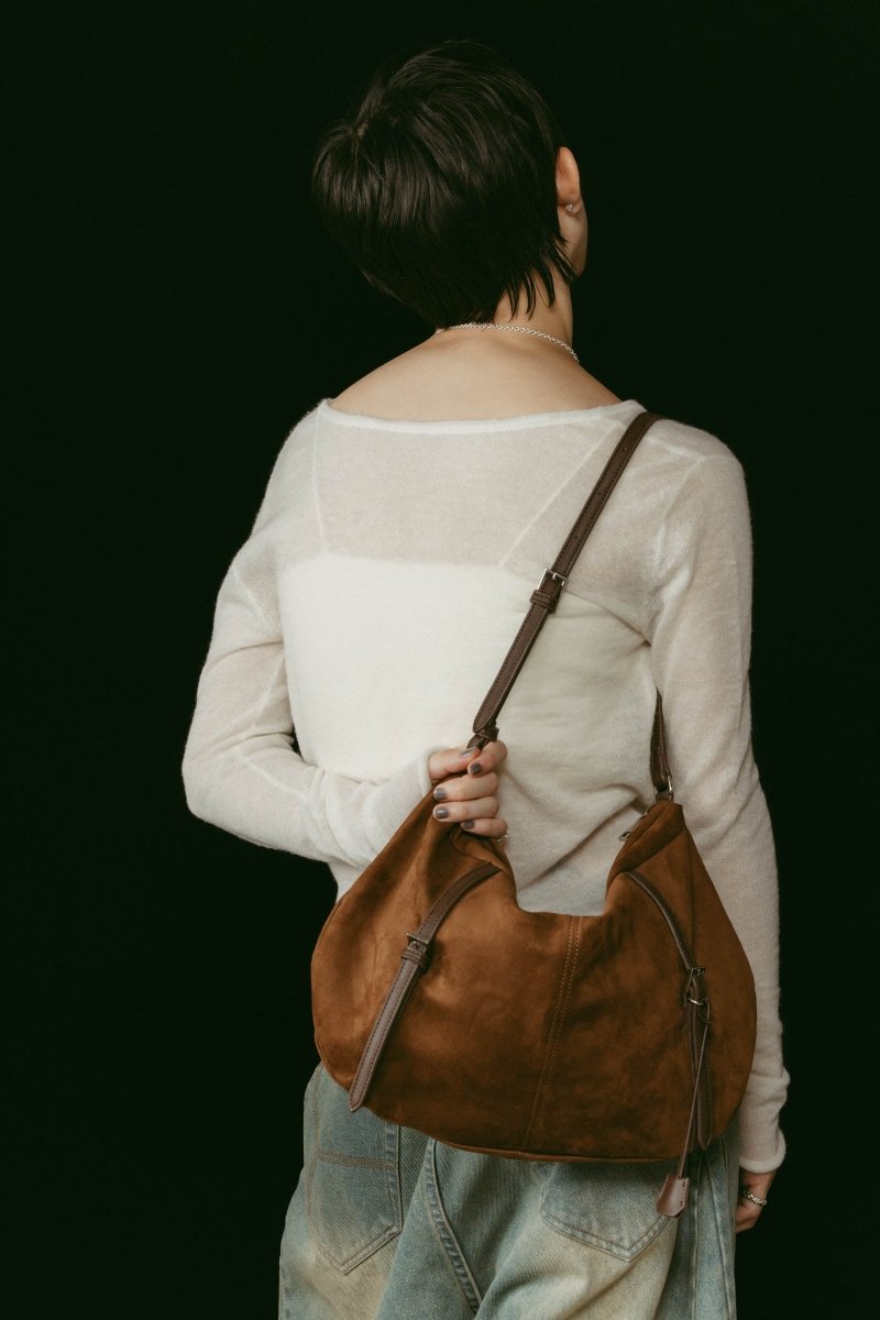 suede moon bag/2color - KNUTH MARF