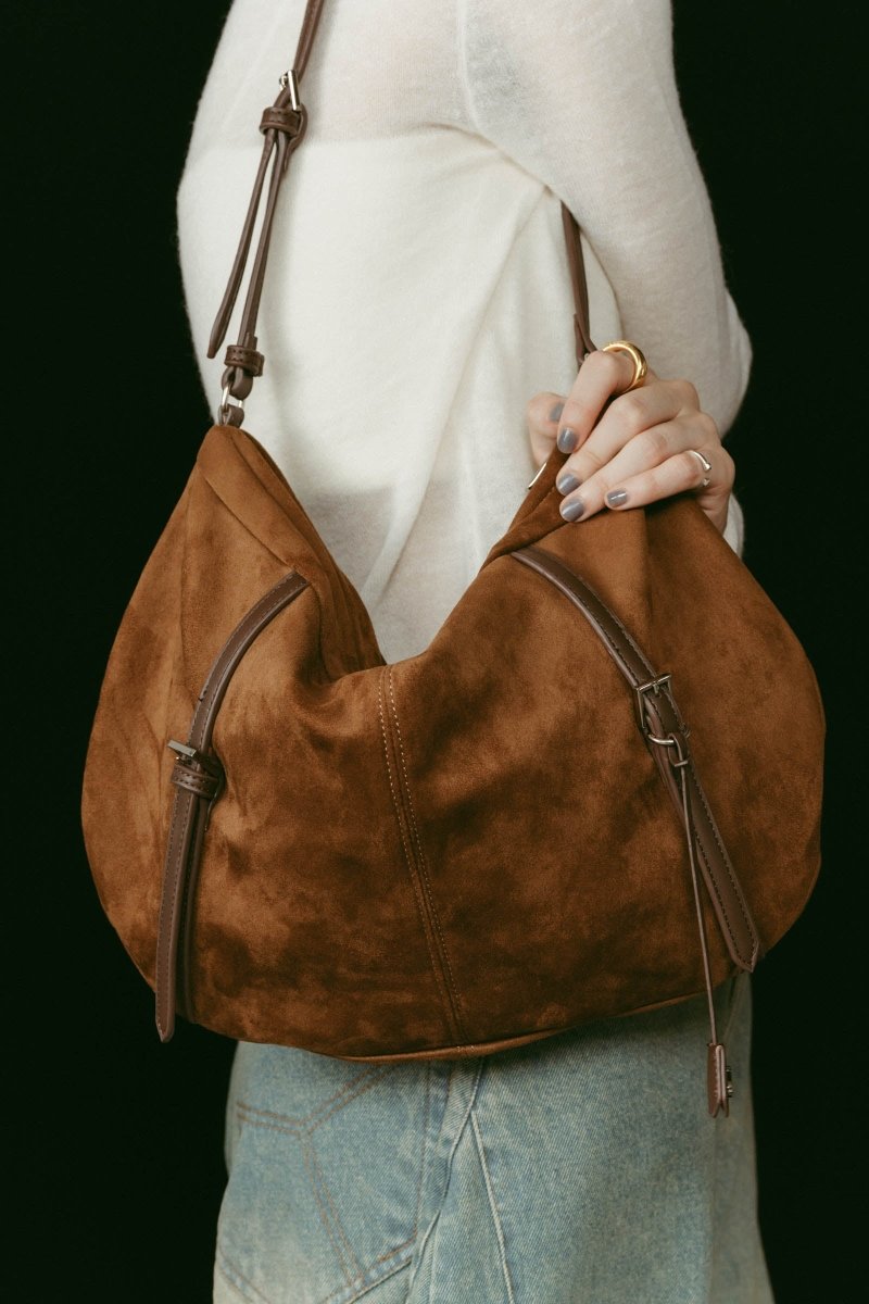 suede moon bag/2color - KNUTH MARF