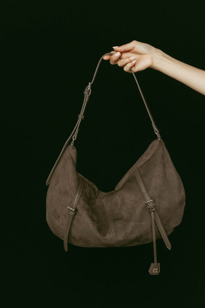 suede moon bag/2color - KNUTH MARF