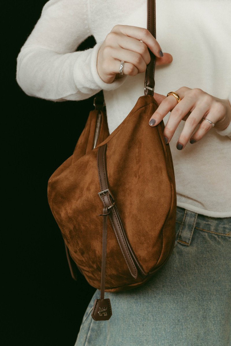 suede moon bag/2color - KNUTH MARF