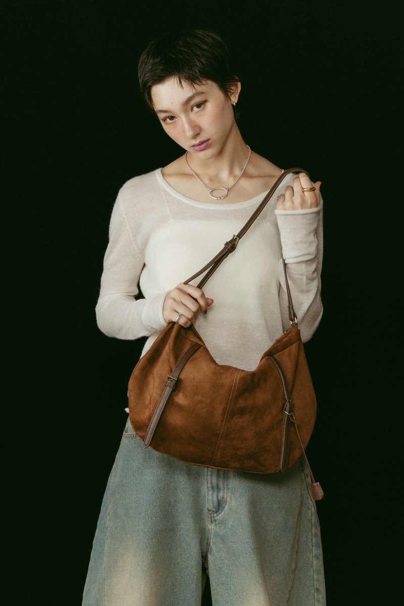 suede moon bag/2color - KNUTH MARF