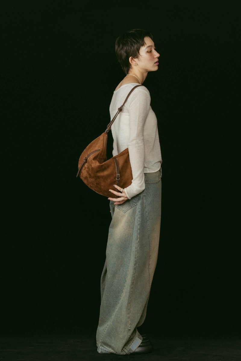 suede moon bag/2color - KNUTH MARF