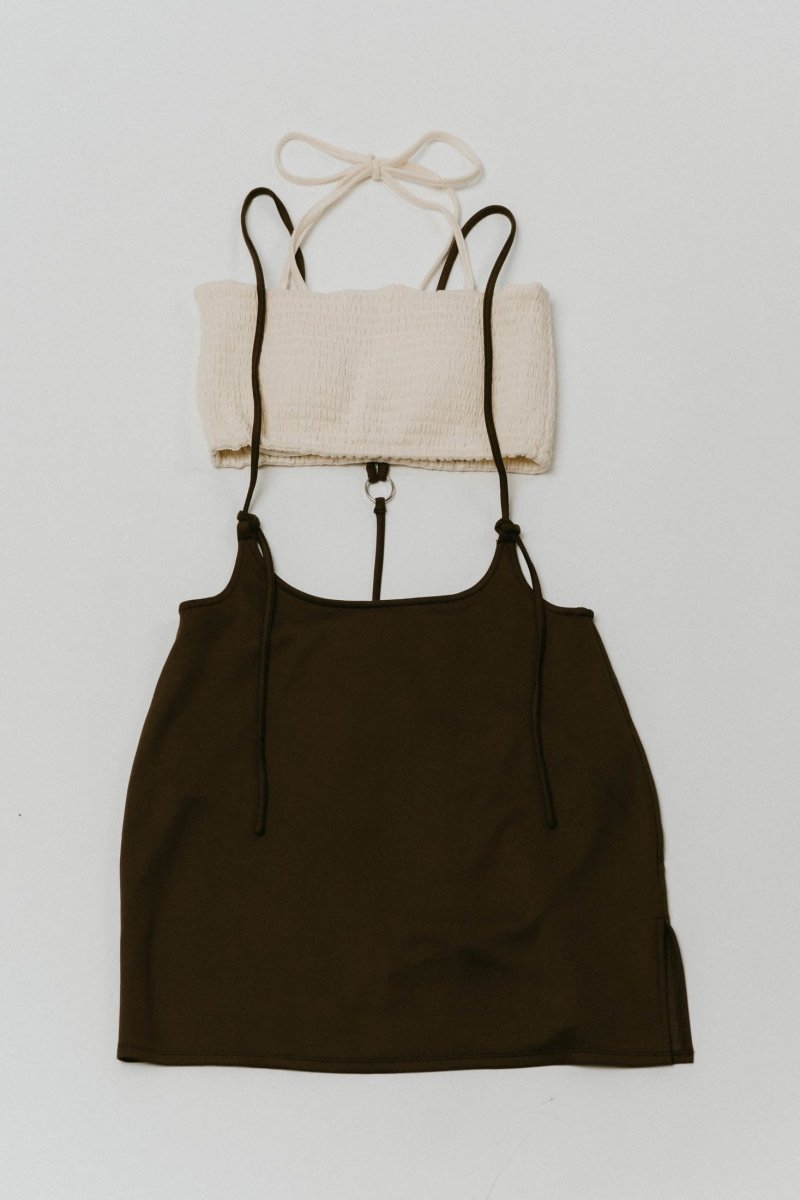 suspender swim wear/3color