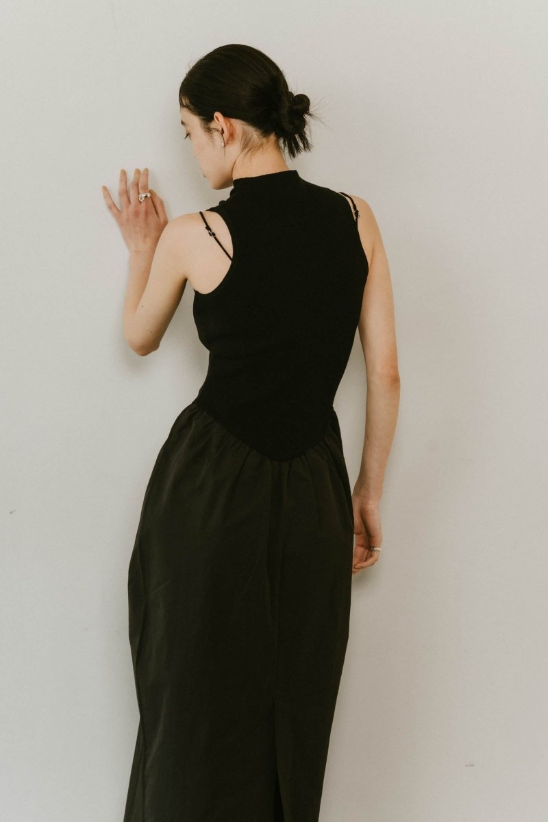 taffeta docking one piece/black - KNUTH MARF