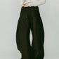 tuck design denim pants/denimblack - KNUTH MARF