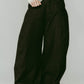 tuck design denim pants/denimblack - KNUTH MARF