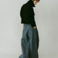 tuck design denim pants/denimblue - KNUTH MARF