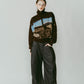 tuck design denim pants/gray - KNUTH MARF