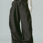 tuck design denim pants/gray - KNUTH MARF