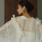 tulle design blouse/white - KNUTH MARF