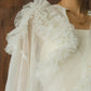 tulle design blouse/white - KNUTH MARF