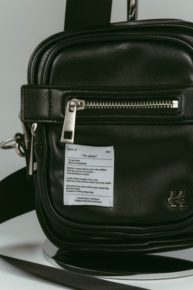 two - pocket mini bag/black - KNUTH MARF
