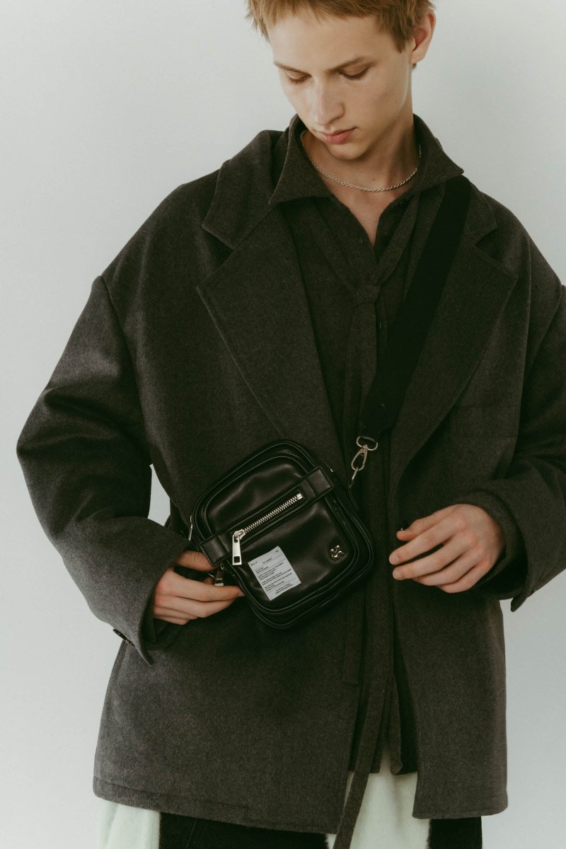 two - pocket mini bag/black - KNUTH MARF