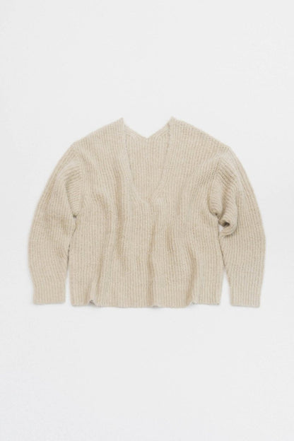 Uneck knit pullover(unisex)/2color - KNUTH MARF