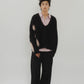 Uneck knit pullover(unisex)/2color - KNUTH MARF