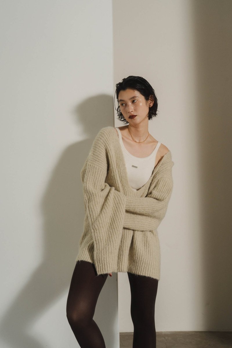 Uneck knit pullover(unisex)/2color - KNUTH MARF